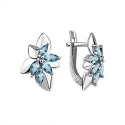 Серьги, Серебро 925, Топаз 2340072167 Серьги, Серебро 925, Топаз 2340072167