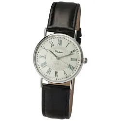 Часы,  Серебро 925, черный КЗМ 54500.220