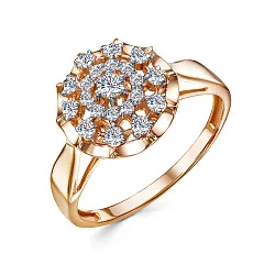 Кольцо Золото 585, Фианит 1517507 1 1 1