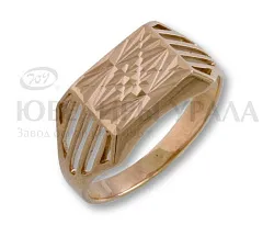 Кольцо мужское (печатка). Золото 585 1201977A01 Кольцо мужское (печатка). Золото 585 1201977A01