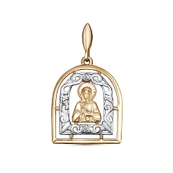 Иконка нательная,  Золото 585, Фианит 3461407 1 1 1МТ