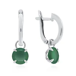 Серьги, Серебро 925, Агат 2340391784-60 Серьги, Серебро 925, Агат 2340391784-60