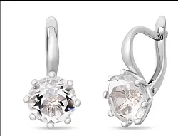 Серьги, Серебро 925, Хрусталь горный 656293