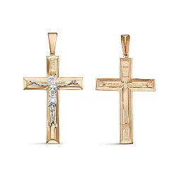 Подвеска крест, Золото 585 080658