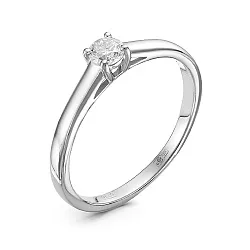 Помолвочное кольцо,  Золото 585, Бриллиант 5-1187-103-1Б