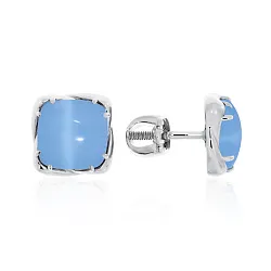 Серьги пусеты-гвоздики, Серебро 925, Прочие вставки 2340261216-70