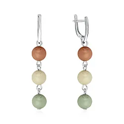 Серьги, Серебро 925, кварц микс 2340996345