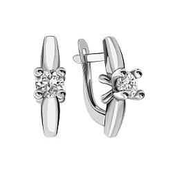 Серьги, Золото 585, Фианит 21-217292 Серьги, Золото 585, Фианит 21-217292