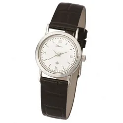 Часы,  Серебро 925, серый КЗМ 98100.122 Часы,  Серебро 925, серый КЗМ 98100.122