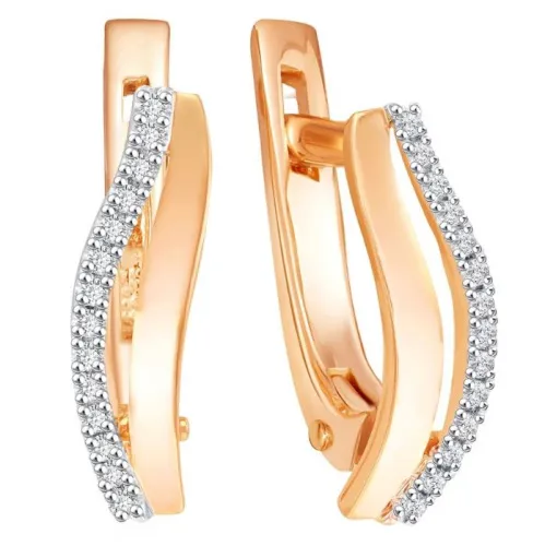 Серьги, Золото 585, 01-02-0066-00