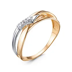 Кольцо Золото 585, Фианит 1102147