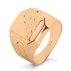 Кольцо мужское (печатка). Золото 585 199010 1 10