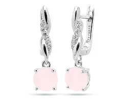 Серьги, Серебро 925, Кварц 632591 Серьги, Серебро 925, Кварц 632591