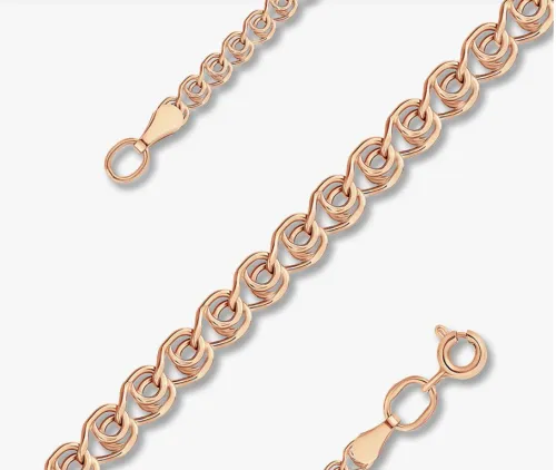 Цепочка Золото 585, плетение Лав (LOVE), НЦ12-087ПГ