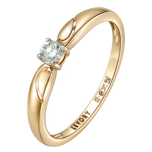 Помолвочное кольцо,  Золото 585, 65-41R01464-F2DD