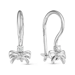 Детские серьги,  Серебро 925, Фианит 90-02-1042-00