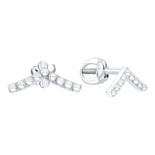 Серьги пусеты-гвоздики, Серебро 925, 2340405459