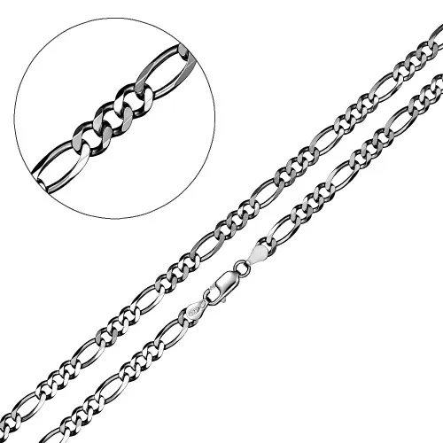 Цепочка Серебро 925, плетение Фигаро, АЛТр 120