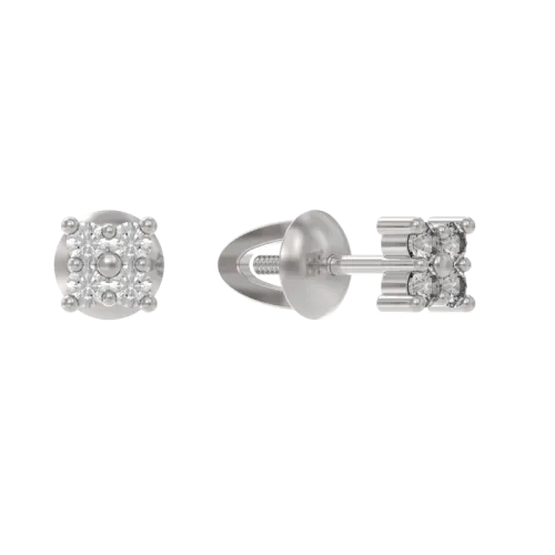 Серьги пусеты-гвоздики, Серебро 925, 1042582-01110