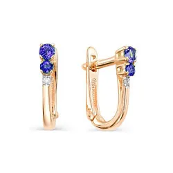 Серьги, Золото 585, Сапфир С112-594ГТС Серьги, Золото 585, Сапфир С112-594ГТС