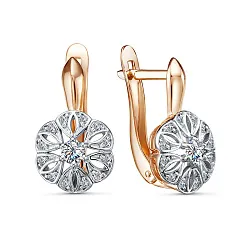 Серьги, Золото 585, Фианит 2532007 1 1 1 Серьги, Золото 585, Фианит 2532007 1 1 1