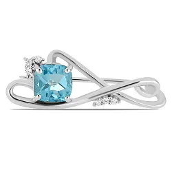  Брошь Серебро 925, Топаз 657678