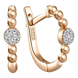 Серьги, Золото 585, Бриллиант 84-41E01441-X0DD