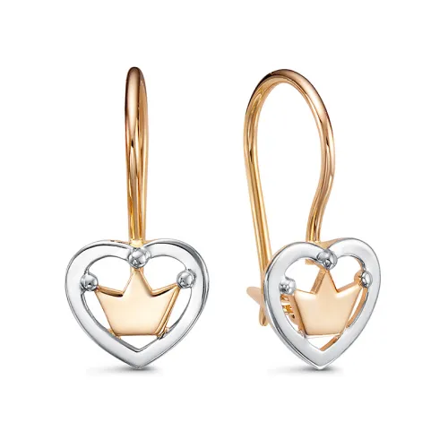 Детские серьги,  Золото 585, 2204372 Детские серьги,  Золото 585, 2204372