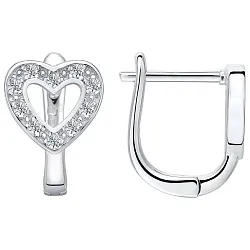 Детские серьги,  Серебро 925, Фианит YME 24