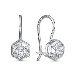 Детские серьги,  Золото 585, Фианит б1206762