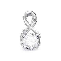 Подвеска фантазийная,  Серебро 925, Фианит Z3-9721