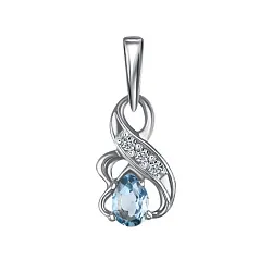 Подвеска фантазийная,  Золото 585, Топаз П222-9370Т