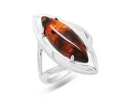 Кольцо Серебро 925, Янтарь 626606