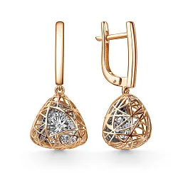 Серьги, Золото 585, Бриллиант 02-11-51222-11-00-1