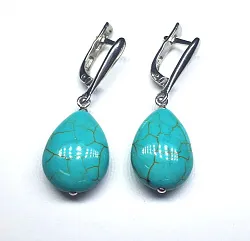 Серьги, Серебро 925, Бирюза 3318р-с