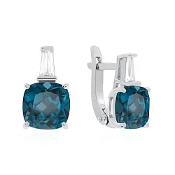 Серьги, Серебро 925, Топаз 2340071939-76 Серьги, Серебро 925, Топаз 2340071939-76
