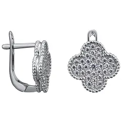 Серьги, Серебро 925, Фианит LLE 443