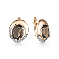 Серьги, Золото 585, Топаз 2454408 1 17 1