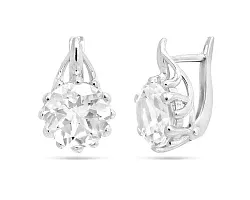 Серьги, Серебро 925, Хрусталь горный 642686 Серьги, Серебро 925, Хрусталь горный 642686