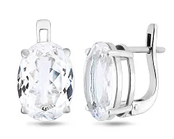 Серьги, Серебро 925, Хрусталь горный 655908 Серьги, Серебро 925, Хрусталь горный 655908