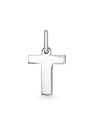 Подвеска буква Т,  Серебро 925 1-00092