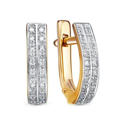 Серьги, Золото 585, 01-02-0067-00