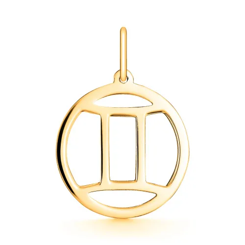 Подвеска знак зодиака Близнецы 21.05-21.06, Серебро 925, 1-00022_2