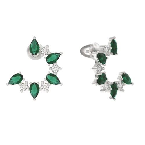 Серьги пусеты-гвоздики, Серебро 925, 1050312-01110