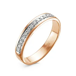 Обручальное кольцо,  Золото 585,  , Бриллиант Т1045-120