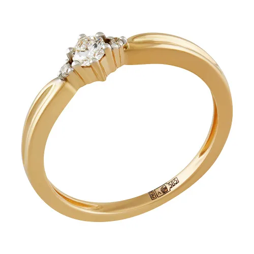 Кольцо Золото 585, 65-41R01250-X1DD