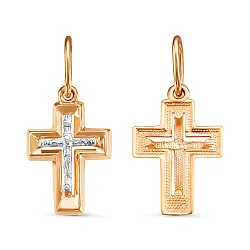 Подвеска крест, Золото 585 080528