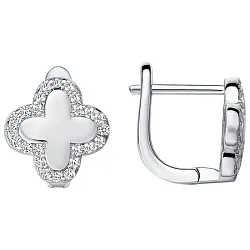 Детские серьги,  Серебро 925, Фианит YME 4