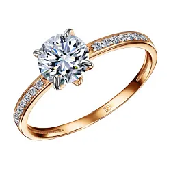 Кольцо Золото 585, Фианит КольцоКЛ-51