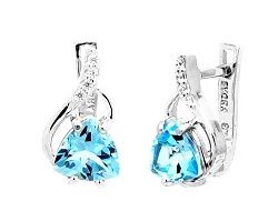 Серьги, Серебро 925, Топаз 624547